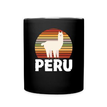 Peru Peruaner Geschenk - Tasse einfarbig - Schwarz - Vorne