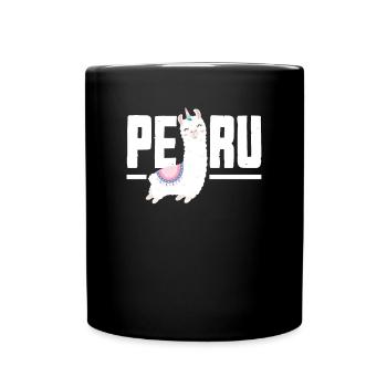 Peru Peruaner Geschenk - Tasse einfarbig - Schwarz - Vorne