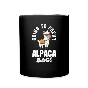 Peru Peruaner Geschenk - Tasse einfarbig - Schwarz - Vorne