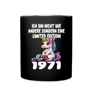 Edition Limitée 1971 Anniversaire Né 1971 - Mug uni - noir - Devant