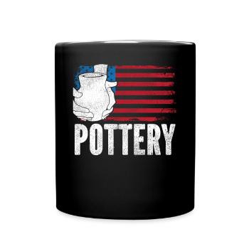 Pottery Ceramics Artist American - Tasse einfarbig - Schwarz - Vorne