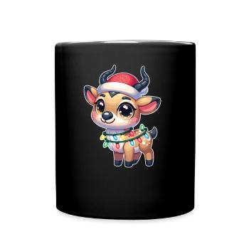 Fées de Noël Saiga Antilope - Mug uni - noir - Devant