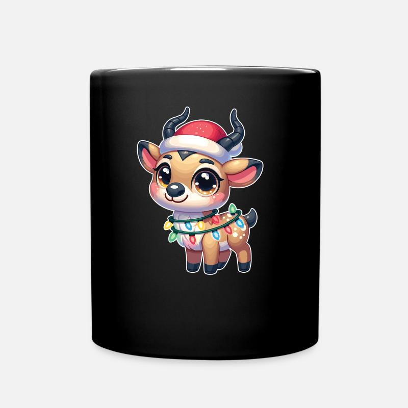 Fées de Noël Saiga Antilope - Mug uni - noir