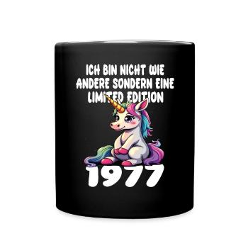 Edition Limitée 1977 Anniversaire Né 1977 - Mug uni - noir - Devant