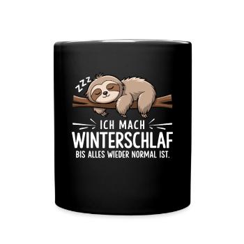 J’hiberne jusqu’à ce que tout revienne à la normale - Mug uni - noir - Devant