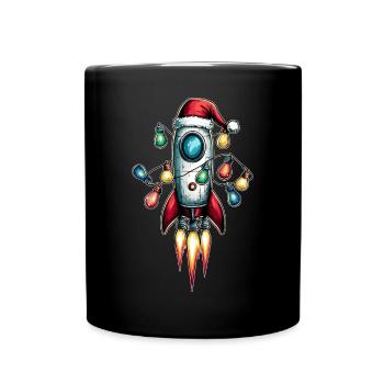 Fusée spatiale Fusée Astronomie Science - Mug uni - noir - Devant