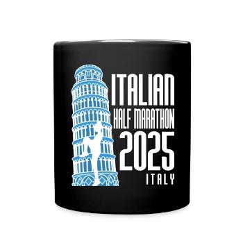 Italian Halbmarathon - 2025 - Italien - Tasse einfarbig - Schwarz - Vorne