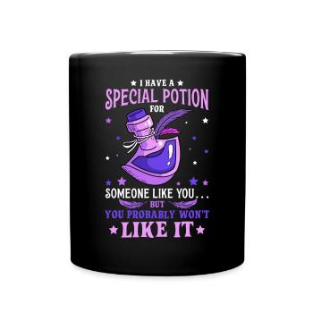 Potion Fantasy Enthusiast RPG Gamer - Full Colour Mug - black - Front