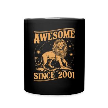 Signe astrologique Lion Zodiaque Anniversaire Année 2001Leo - Mug uni - noir - Devant