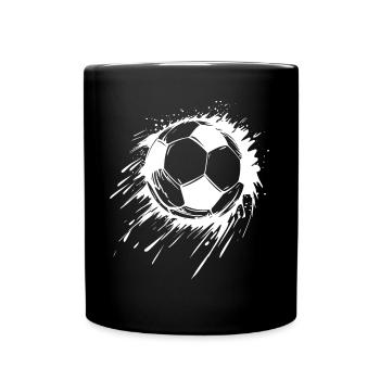 Cool Soccer Player Soccer Fan Retro Soccer - Full Colour Mug - black - Front