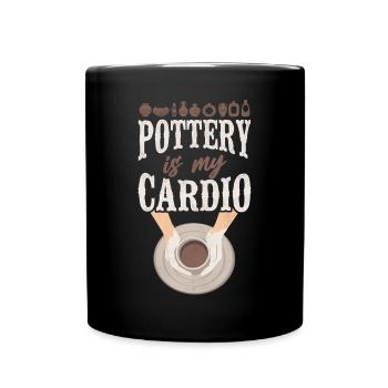Pottery Ceramics Artist Pottery Is - Full Colour Mug - black - Front