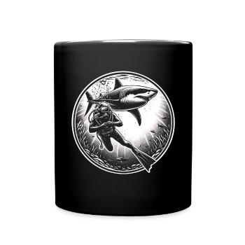 Plongeurs - Mug uni - noir - Devant