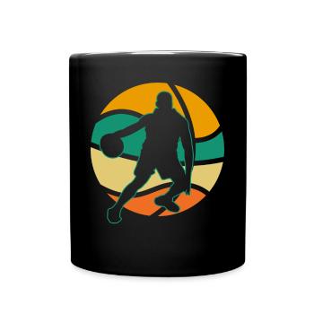 Basket-ball Joueurs de basket-ball - Mug uni - noir - Devant