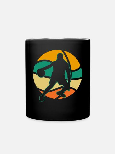 Basketball Basketballer - Tasse einfarbig - Schwarz