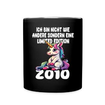 Limited Edition 2010 Birthday 2010 Born - Full Colour Mug - black - Front