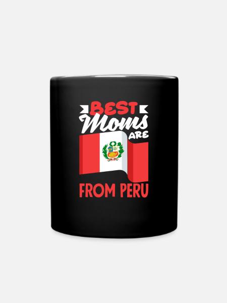 Peru Peruaner Geschenk - Tasse einfarbig - Schwarz