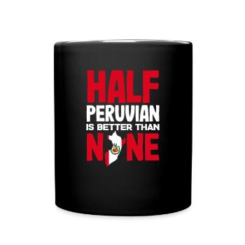 Peru Peruaner Geschenk - Tasse einfarbig - Schwarz - Vorne