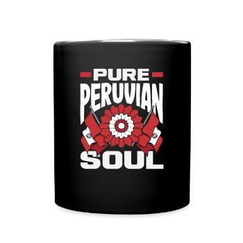 Peru Peruaner Geschenk - Tasse einfarbig - Schwarz - Vorne