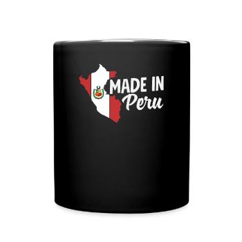 Peru Peruaner Geschenk - Tasse einfarbig - Schwarz - Vorne