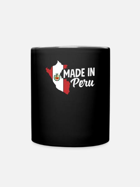 Peru Peruaner Geschenk - Tasse einfarbig - Schwarz