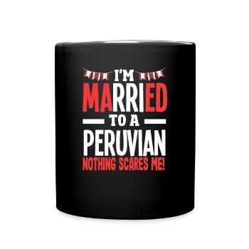 Peru Peruaner Geschenk - Tasse einfarbig - Schwarz - Vorne