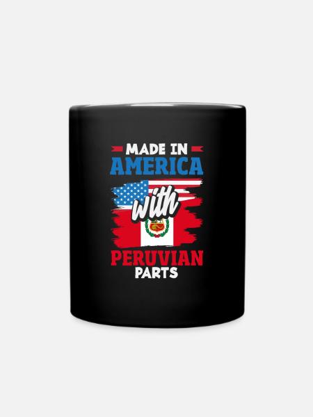Peru Peruaner Geschenk - Tasse einfarbig - Schwarz