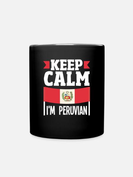 Peru Peruaner Geschenk - Tasse einfarbig - Schwarz