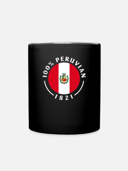 Peru Peruaner Geschenk - Tasse einfarbig - Schwarz