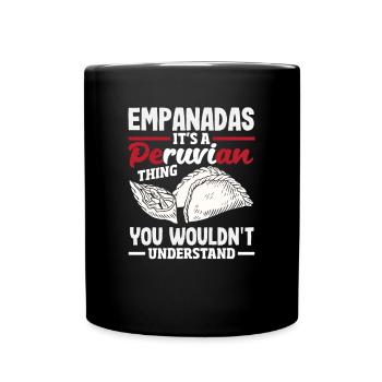 Peru Peruaner Geschenk - Tasse einfarbig - Schwarz - Vorne