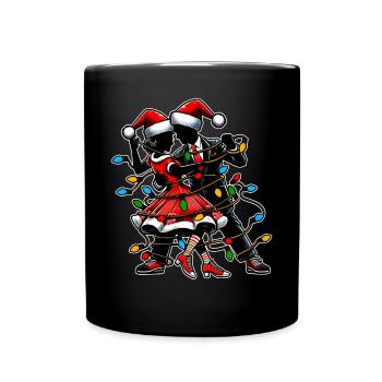Sock Hop Dance 50s Weihnachtsmütze Xmas - Tasse einfarbig - Schwarz - Vorne