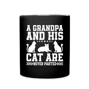 Chats Cadeaux Papy - Mug uni - noir - Devant