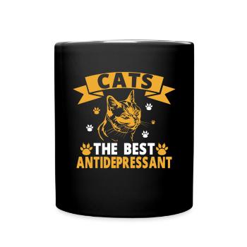 Chats Cadeaux Papy - Mug uni - noir - Devant