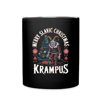 Krampus Knecht Ruprecht Perchten Nikolaus - Tasse einfarbig - Schwarz - Vorne