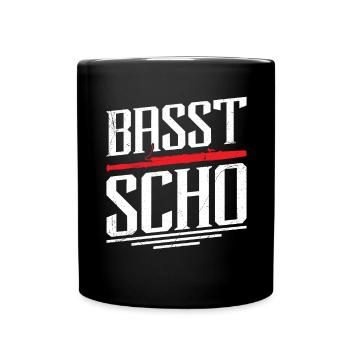 Fagott Basst Scho für Musikliebhaber - Tasse einfarbig - Schwarz - Vorne
