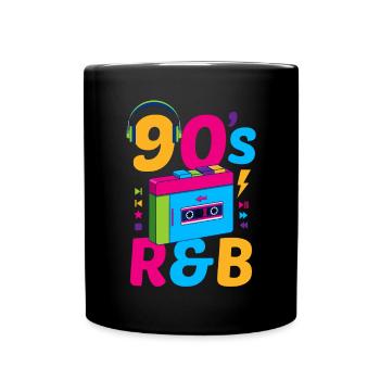90's R And B Classic 90s Retro Vintage 90s Rnb - Full Colour Mug - black - Front