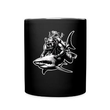 Diving Divers - Full Colour Mug - black - Front