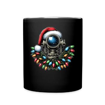 Teleskop Stargazing Stargazer Astronomie - Tasse einfarbig - Schwarz - Vorne