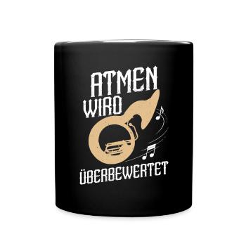 Sousaphon Orchester Musiker Blaskapelle - Tasse einfarbig - Schwarz - Vorne