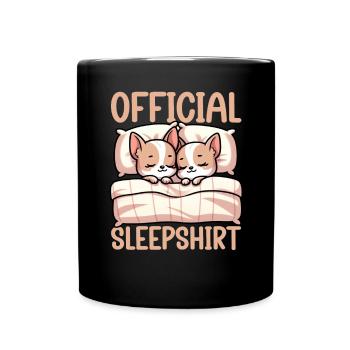 Official Sleeping House Chihuahua Dog Schlafyhead - Full Colour Mug - black - Front