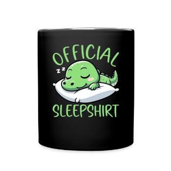 Official Sleeping House Crocodile Sleep Lovers - Full Colour Mug - black - Front