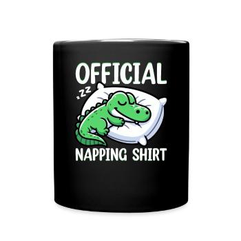 Official Sleeping House Crocodile Sleep Lovers - Full Colour Mug - black - Front