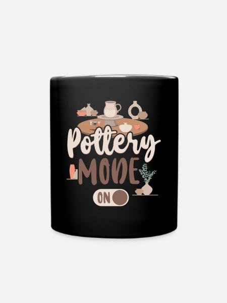 Pottery Ceramics Artist Pottery - Tasse einfarbig - Schwarz