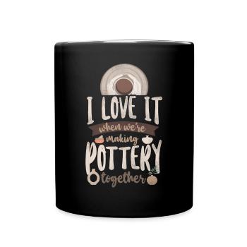 Poterie Céramiste Artiste Amis - Mug uni - noir - Devant