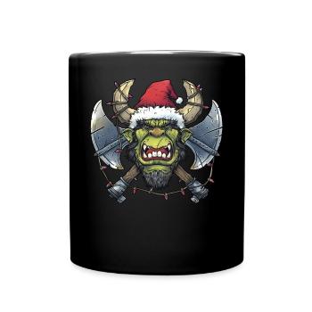Ogre Troll MMORPG RPG Roleplaying LARP Xmas - Full Colour Mug - black - Front