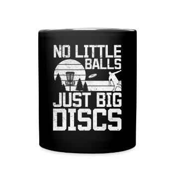 Pas de petites balles, juste de gros disques - Funny Disc Golfer - Mug uni - noir - Devant