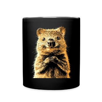Quokka Be Quokka Heureux Australie Sourire Quokkas - Mug uni - noir - Devant