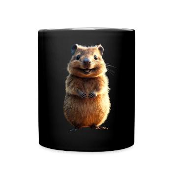 Quokka Be Quokka Heureux Australie Sourire Quokkas - Mug uni - noir - Devant