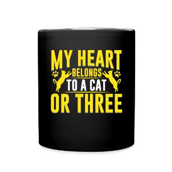 Cat Grandpa Gifts - Tasse einfarbig - Schwarz - Vorne