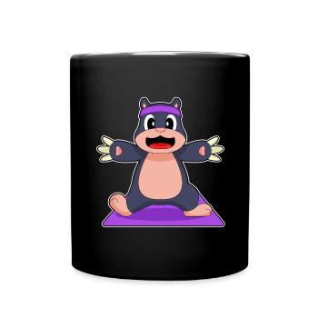 Mole Yoga Fitness Gymnastique - Mug uni - noir - Devant