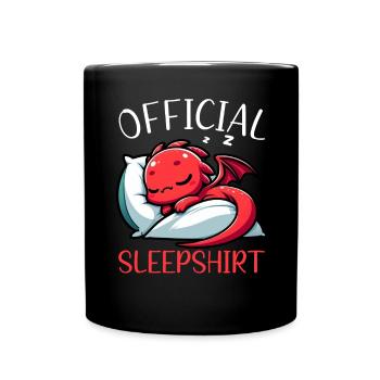 Dormeur officiel Dragon Sweet Lazy - Mug uni - noir - Devant